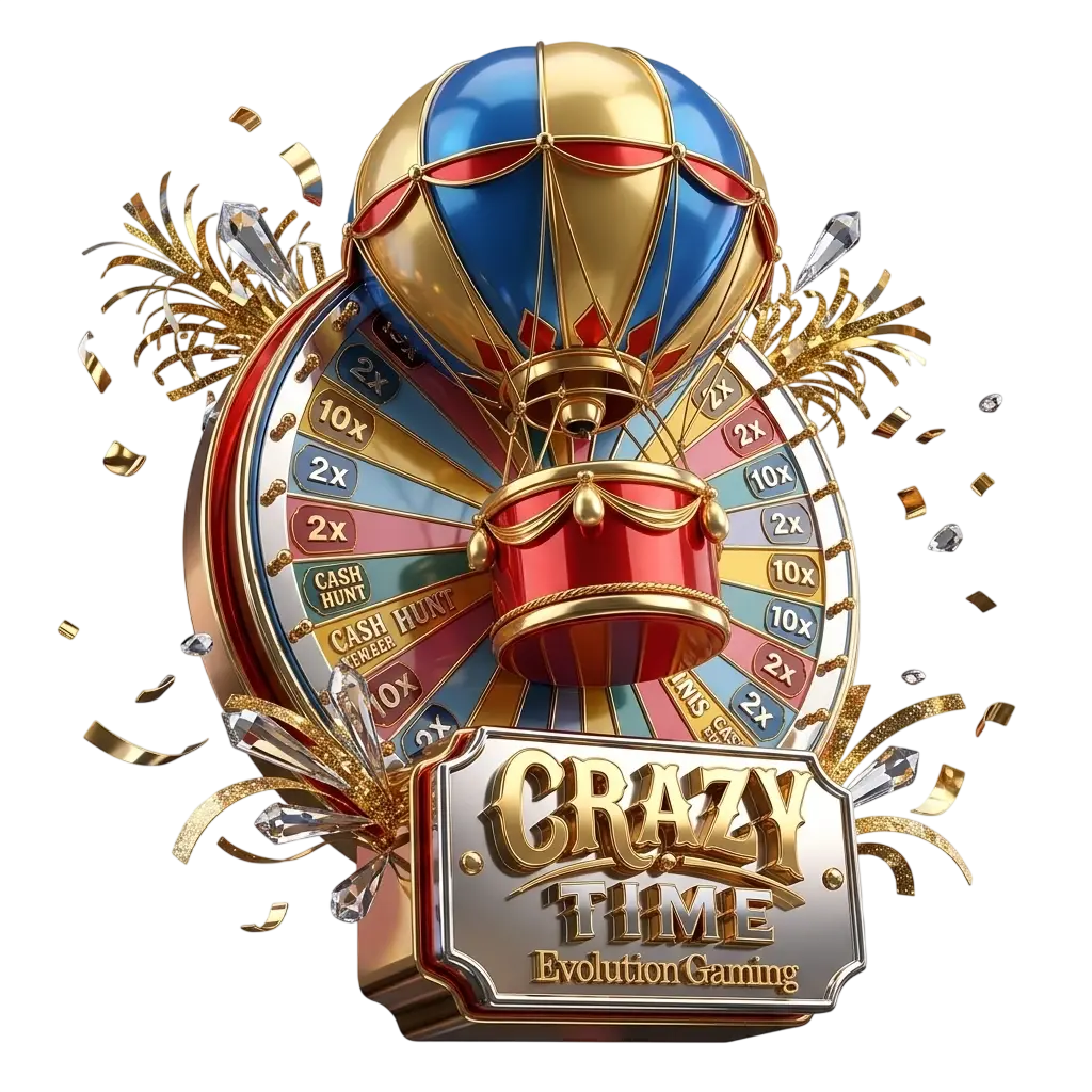 Crazy Time live game show spinning wheel
